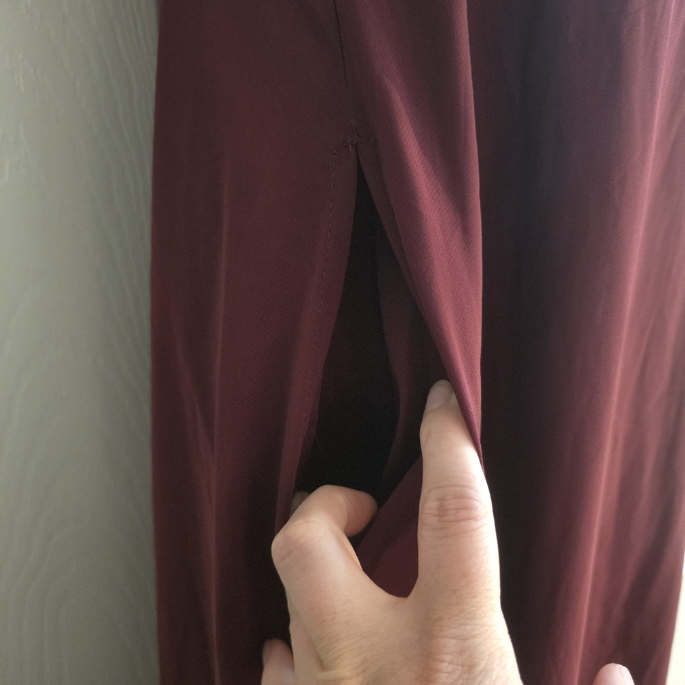 Birdy Grey Burgundy Gown- L - Picture 6 of 14